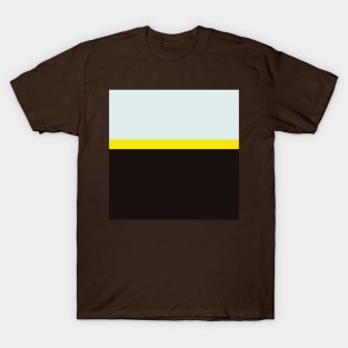 black yellow and blue minimalist abstract design T-Shirt